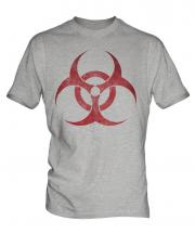 Radioactive Distressed Print Mens T-Shirt
