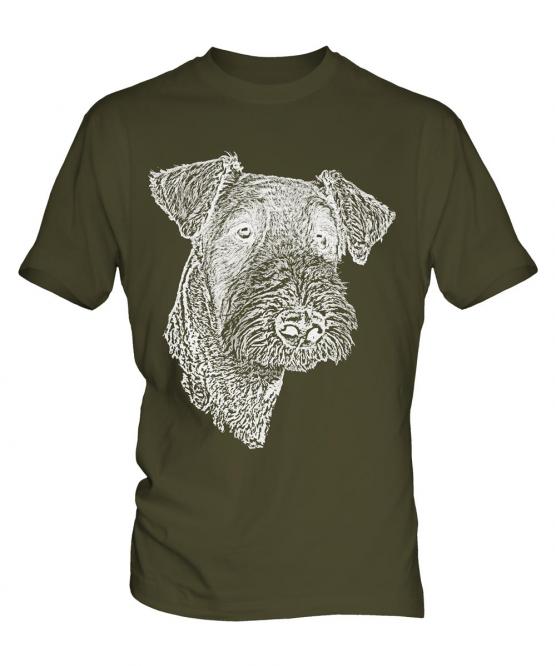 Airedale Terrier Sketch Mens T-Shirt