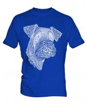 Airedale Terrier Sketch Mens T-Shirt