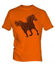 Galloping Horse Sketch Mens T-Shirt