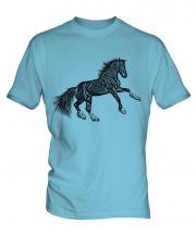 Rearing Horse Sketch Mens T-Shirt