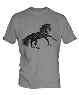 Rearing Horse Sketch Mens T-Shirt