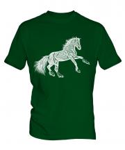 Rearing Horse Sketch Mens T-Shirt