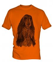 Afghan Hound Sketch Mens T-Shirt
