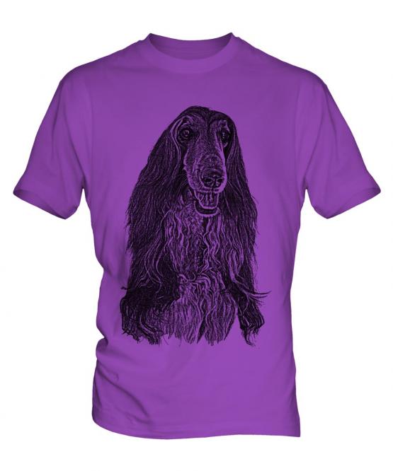 Afghan Hound Sketch Mens T-Shirt