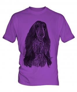 Afghan Hound Sketch Mens T-Shirt