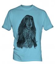 Afghan Hound Sketch Mens T-Shirt