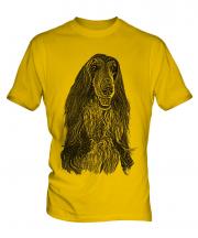 Afghan Hound Sketch Mens T-Shirt