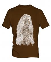 Afghan Hound Sketch Mens T-Shirt