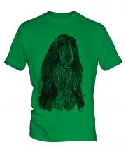 Afghan Hound Sketch Mens T-Shirt