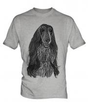 Afghan Hound Sketch Mens T-Shirt