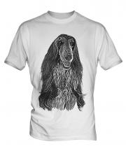 Afghan Hound Sketch Mens T-Shirt