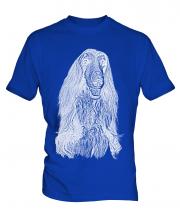 Afghan Hound Sketch Mens T-Shirt