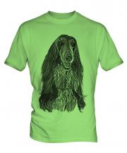Afghan Hound Sketch Mens T-Shirt