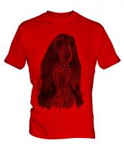 Afghan Hound Sketch Mens T-Shirt