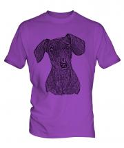 Dachshund Sketch Mens T-Shirt