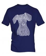 Dachshund Sketch Mens T-Shirt