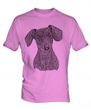 Dachshund Sketch Mens T-Shirt