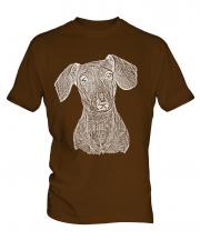 Dachshund Sketch Mens T-Shirt