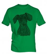 Dachshund Sketch Mens T-Shirt