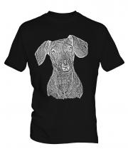 Dachshund Sketch Mens T-Shirt
