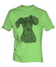 Dachshund Sketch Mens T-Shirt