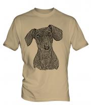 Dachshund Sketch Mens T-Shirt