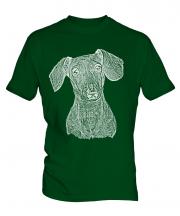 Dachshund Sketch Mens T-Shirt