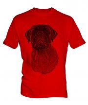 Bullmastiff Sketch Mens T-Shirt