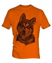 Alaskan Malamute Sketch Mens T-Shirt