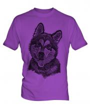 Alaskan Malamute Sketch Mens T-Shirt
