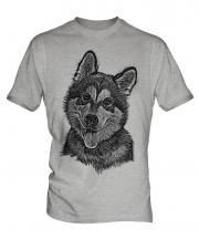 Alaskan Malamute Sketch Mens T-Shirt