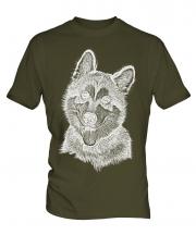 Alaskan Malamute Sketch Mens T-Shirt
