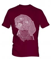 Beagle Sketch Mens T-Shirt