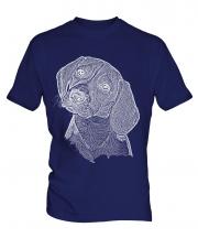 Beagle Sketch Mens T-Shirt