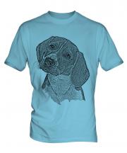 Beagle Sketch Mens T-Shirt