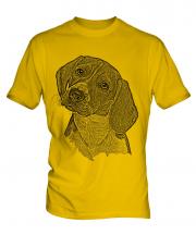 Beagle Sketch Mens T-Shirt