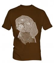 Beagle Sketch Mens T-Shirt