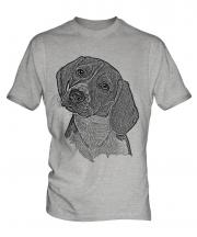 Beagle Sketch Mens T-Shirt