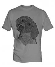 Beagle Sketch Mens T-Shirt
