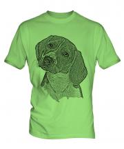 Beagle Sketch Mens T-Shirt