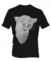 Lioness Roaring Sketch Mens T-Shirt