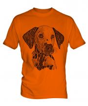 Dalmation Sketch Mens T-Shirt