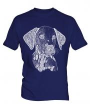 Dalmation Sketch Mens T-Shirt