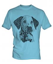 Dalmation Sketch Mens T-Shirt