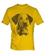 Dalmation Sketch Mens T-Shirt