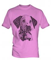 Dalmation Sketch Mens T-Shirt