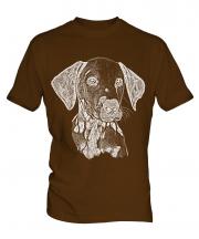 Dalmation Sketch Mens T-Shirt