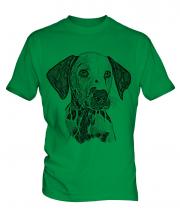 Dalmation Sketch Mens T-Shirt