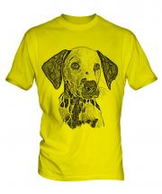 Dalmation Sketch Mens T-Shirt